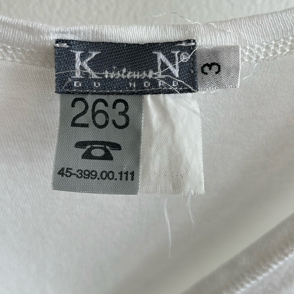 Vintage Kristensen Du Nord White Dress Boho Gypset vibes - Picture 2 of 6